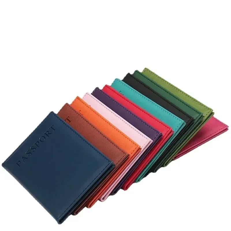 Leather Passport Cover - 패션 여성 남성 여권 커버 Pu