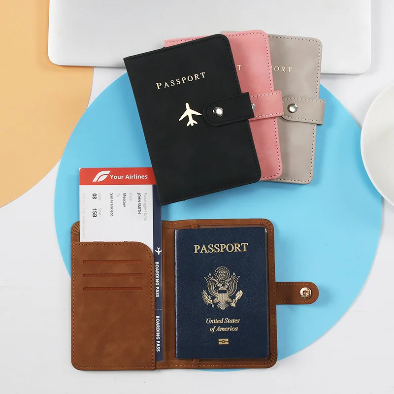 Leather Passport Cover - 여러 카드, 신분증, 문서를 위한 1Pc