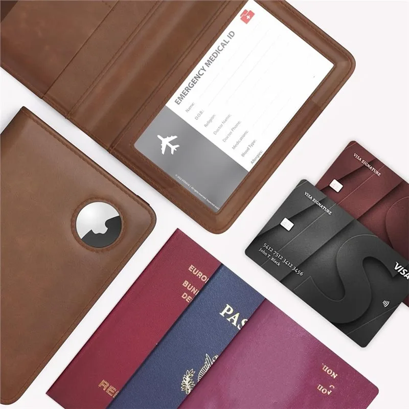Airtag용 RFID 차단 기능이 있는 ABRT-여권 - Leather Passport Cover 리뷰 및 가격
