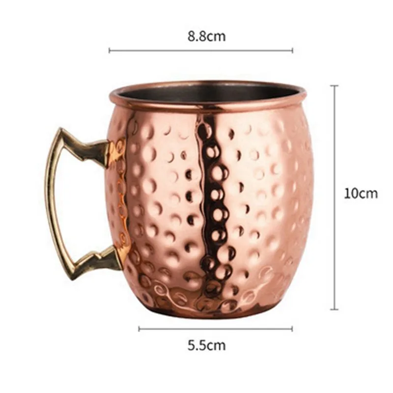 JHD 2X 모스크바 뮬 컵 스테인리스 스틸 칵테일 머 - Copper Cocktail Mug 리뷰 및 가격