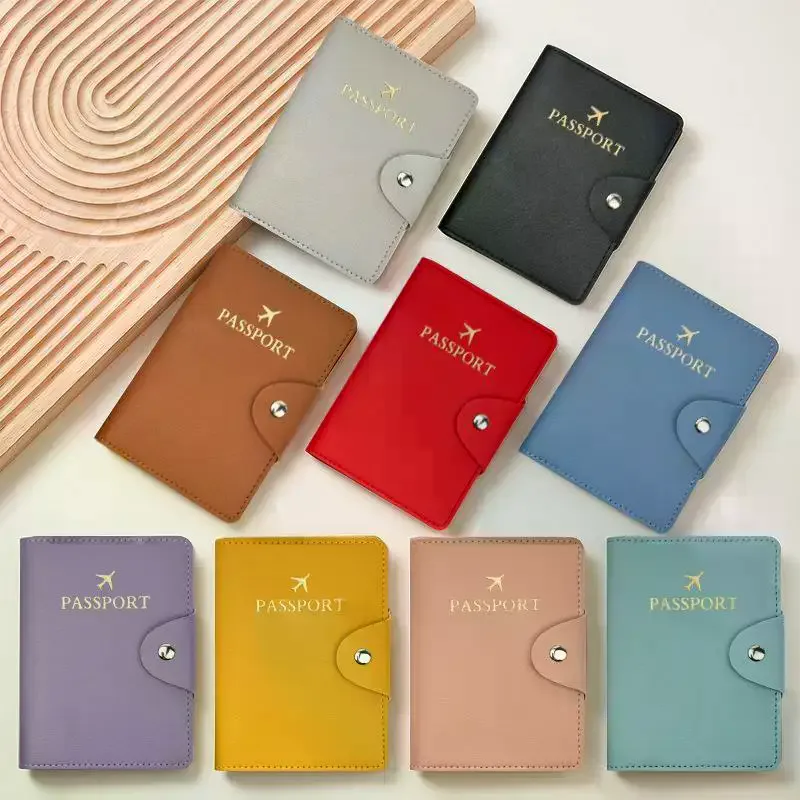 스냅 잠금장치가 있는 PU 가죽 여권 커버, 여성 및  - Leather Passport Cover 리뷰 및 가격