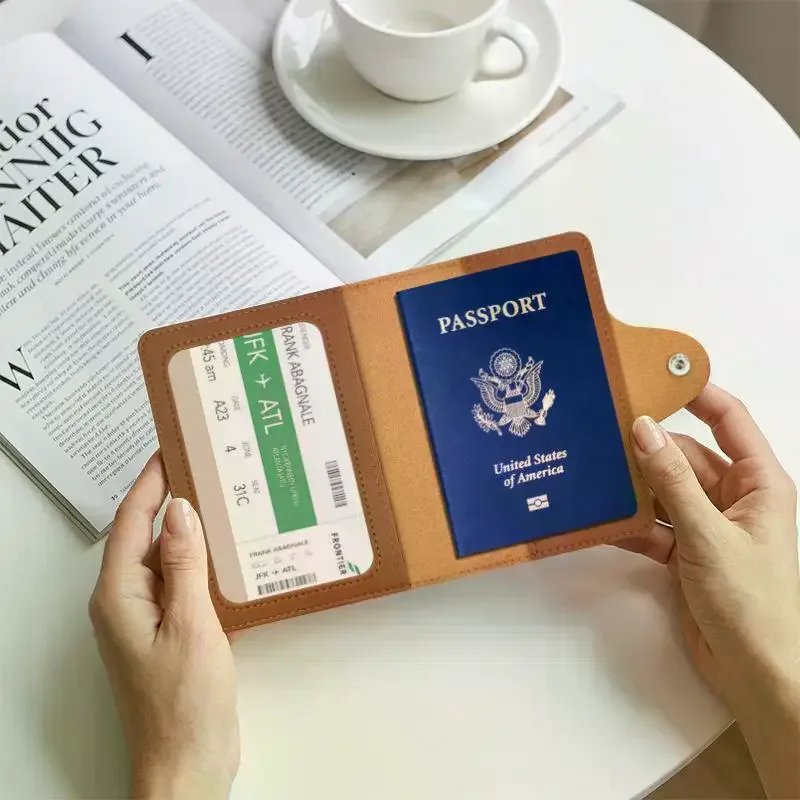 스냅 잠금장치가 있는 PU 가죽 여권 커버, 여성 및  - Leather Passport Cover 리뷰 및 가격