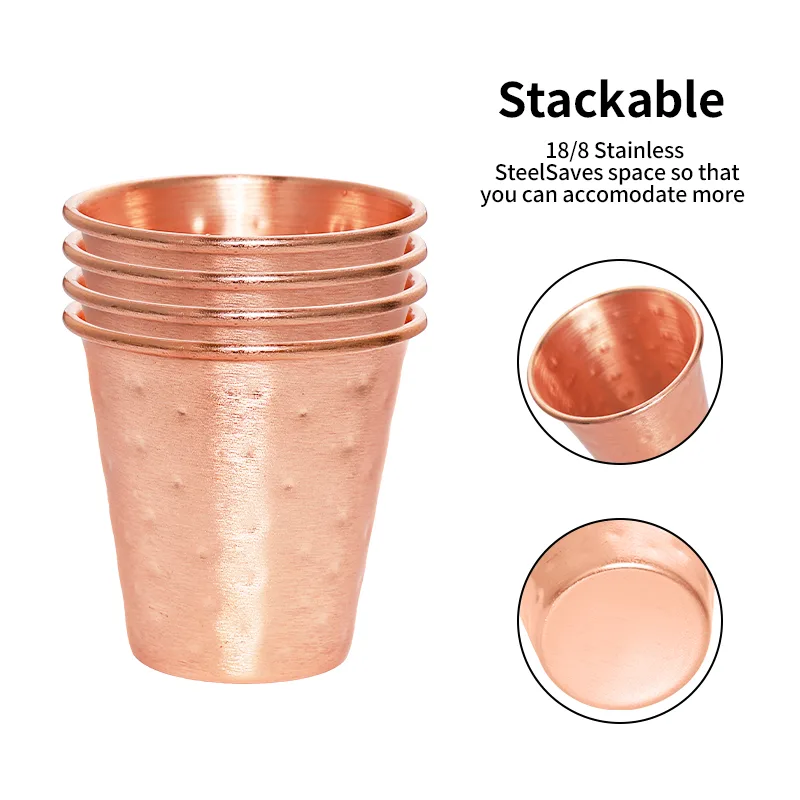4/6개 세트 구리 도금 맥주 컵 2온스 낙하 방지 모 - Copper Cocktail Mug 리뷰 및 가격