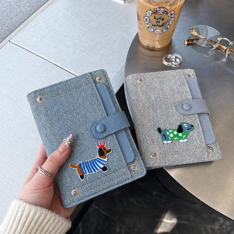만화 자수 여권 케이스 데님 PU 가죽 여행 서류 정리 - Leather Passport Cover 리뷰 및 가격