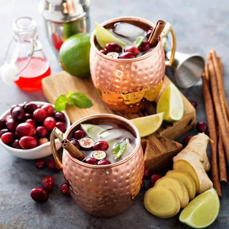 1-6PCS 칵테일 와인 컵 모스크바 뮬 머그 스테인레 - Copper Cocktail Mug 리뷰 및 가격