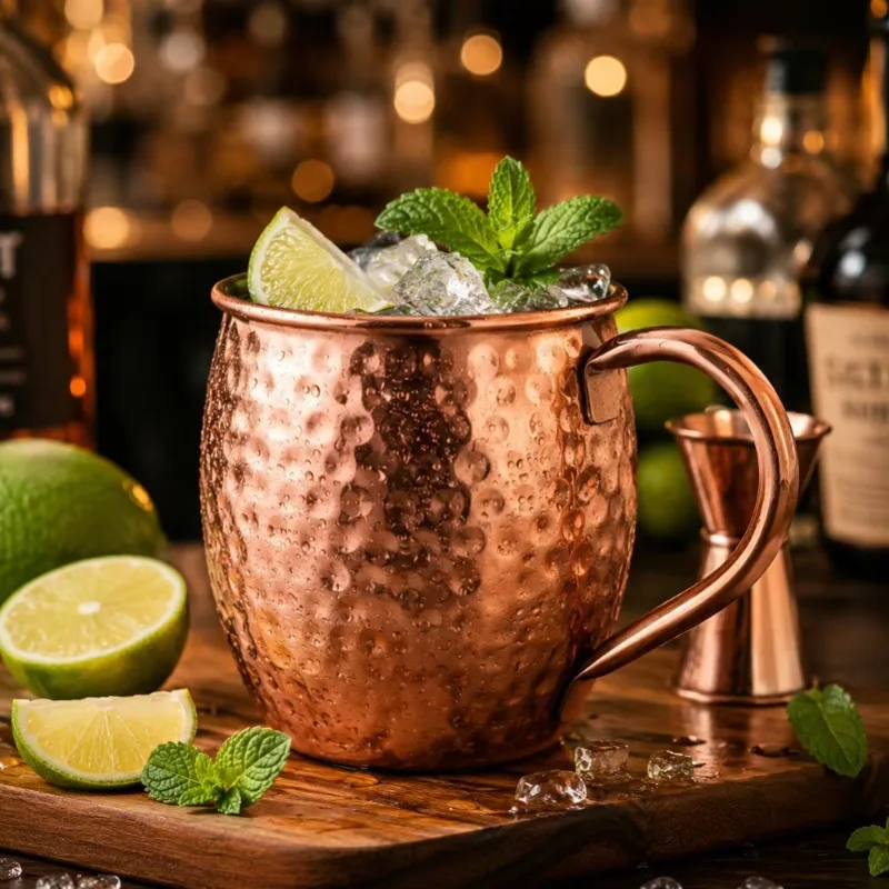 1Pc 순수 구리 머그잔 500ml 솔리드 메탈 커피  - Copper Cocktail Mug 리뷰 및 가격