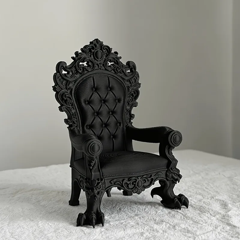 1피스 고급 왕좌 모델 – 고딕 스타일 – 다크 브라운 - Quiet Luxury Lifestyle 리뷰 및 가격