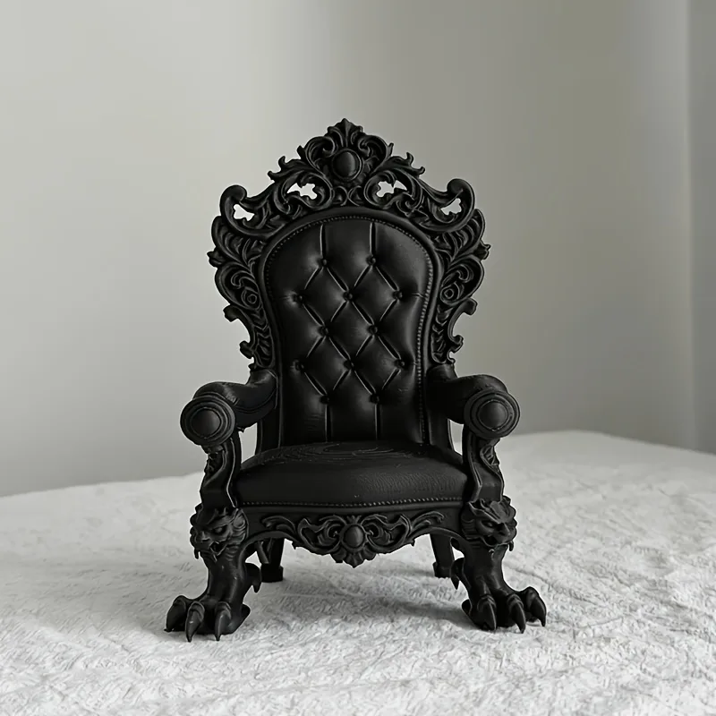 1피스 고급 왕좌 모델 – 고딕 스타일 – 다크 브라운 - Quiet Luxury Lifestyle 리뷰 및 가격