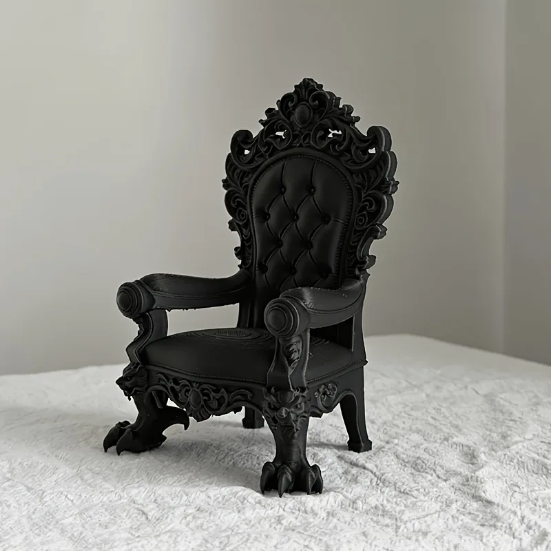 1피스 고급 왕좌 모델 – 고딕 스타일 – 다크 브라운 - Quiet Luxury Lifestyle 리뷰 및 가격