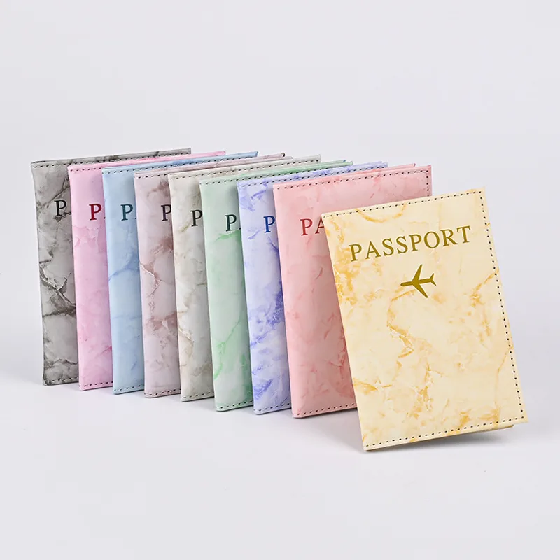 마카롱 컬러 대리석 패턴 여권 커버 초박형 문서 홀더  - Leather Passport Cover 리뷰 및 가격